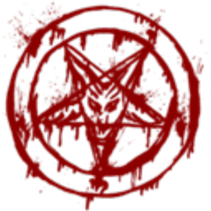 Dark Red/Blood Red Satanic Pentagram Symbol preview