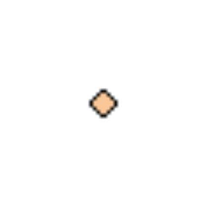 8px pastel orange dot preview